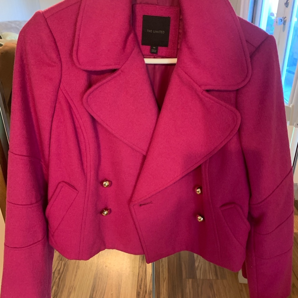 The Limited Women's Fuchsia Peacoat